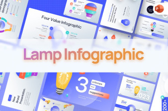 Lamp Infographic PowerPoint Template